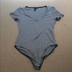Striped bodysuit